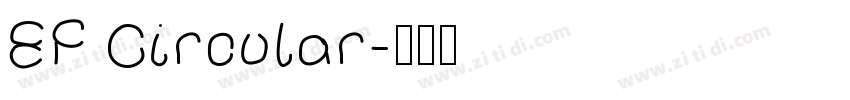 EF Circular字体转换